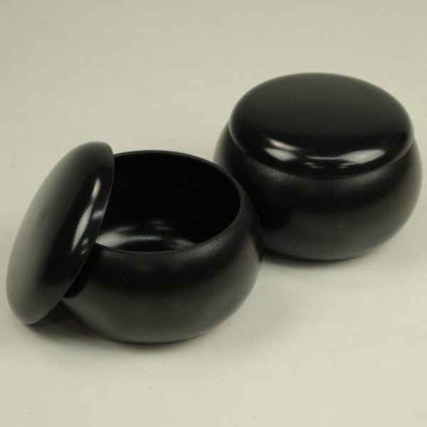 围棋罐　塑料　黑色