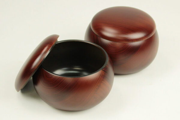 Plastic Go Stones Bowl imitation of luxury wood (large/extra large)
