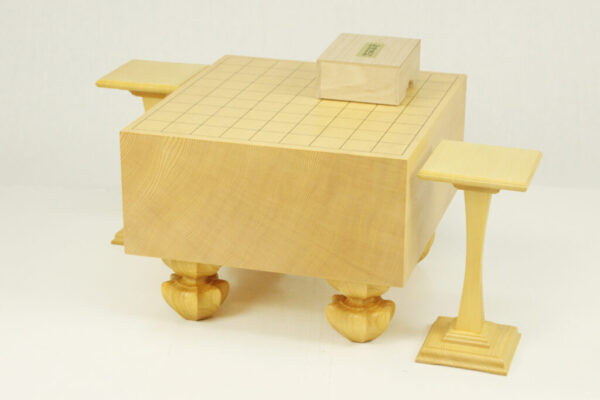 新榧｜将棋盤50号 3点セット｜本つげ特上彫／駒台ヒバ